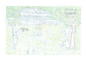 埼玉県羽生市の「雨読晴耕村舎」の経営者、後藤雅浩さんが描いた絵