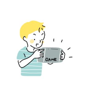 ゲームをする子供